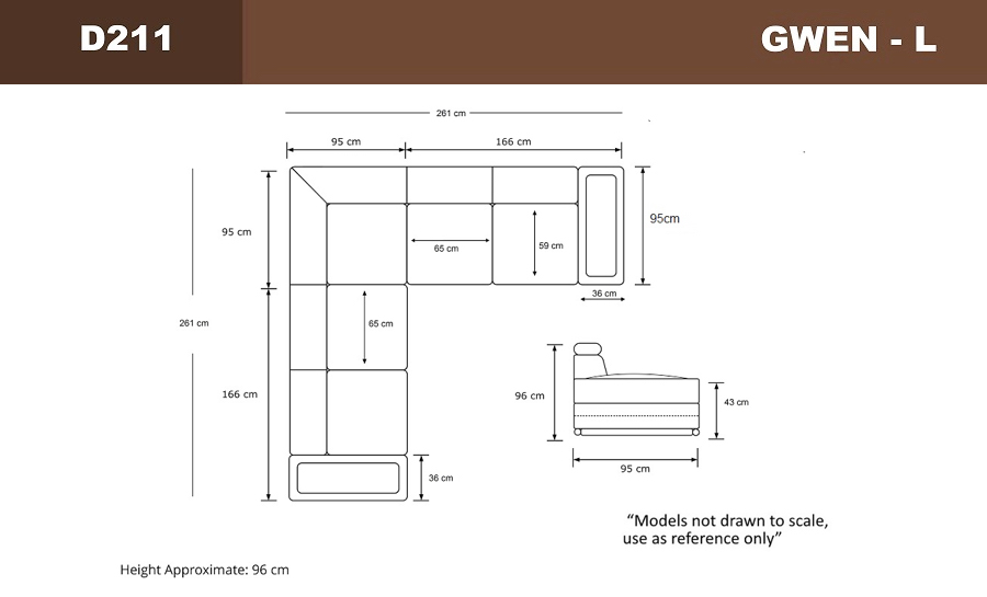 Gwen - L - Leather Sofa Lounge Set